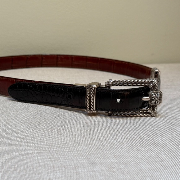 Brighton Vintage Two Tone Reversible Belt M 30 - Picture 8 of 12